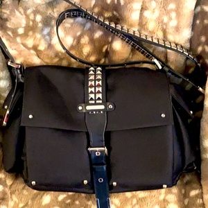 Michael Kors Olivia satin messenger bag